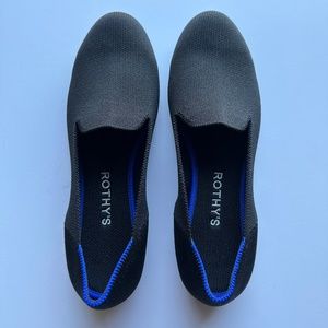 Rothy's The Loafer Black Solid Knit Flats Women's Size 7